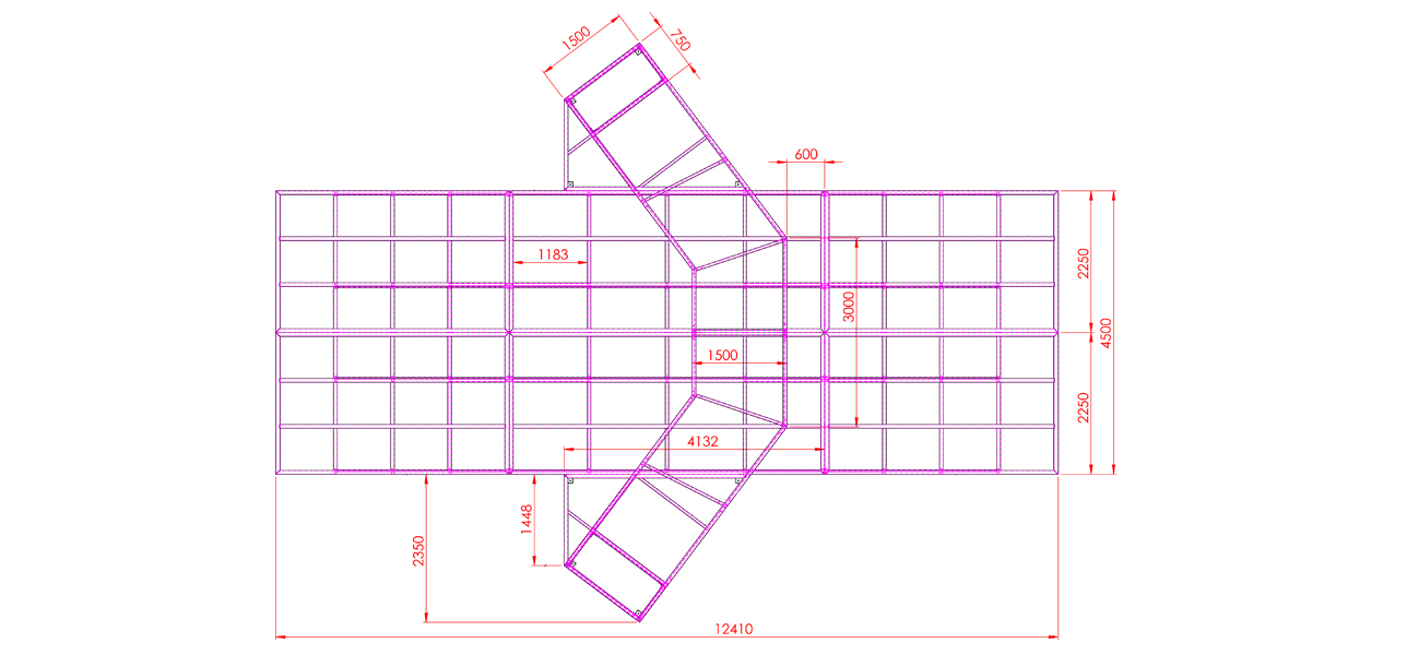 PÓRTICO 9,2 x 4MTS - plano topo